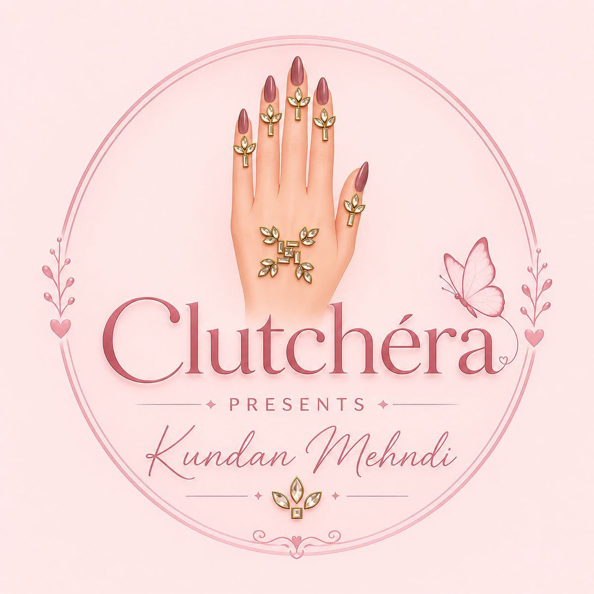 Kundan Mehndi Stickers