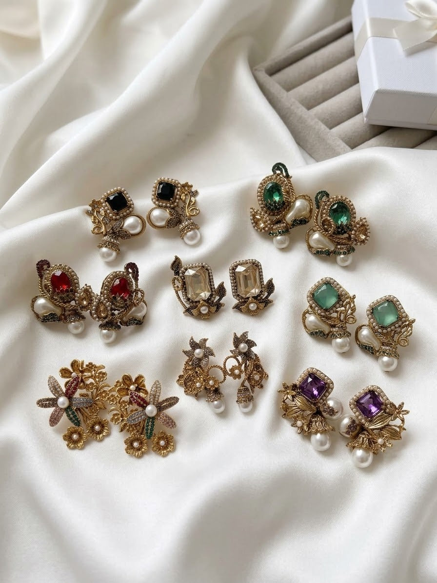 Vintage Style Statement Earrings
