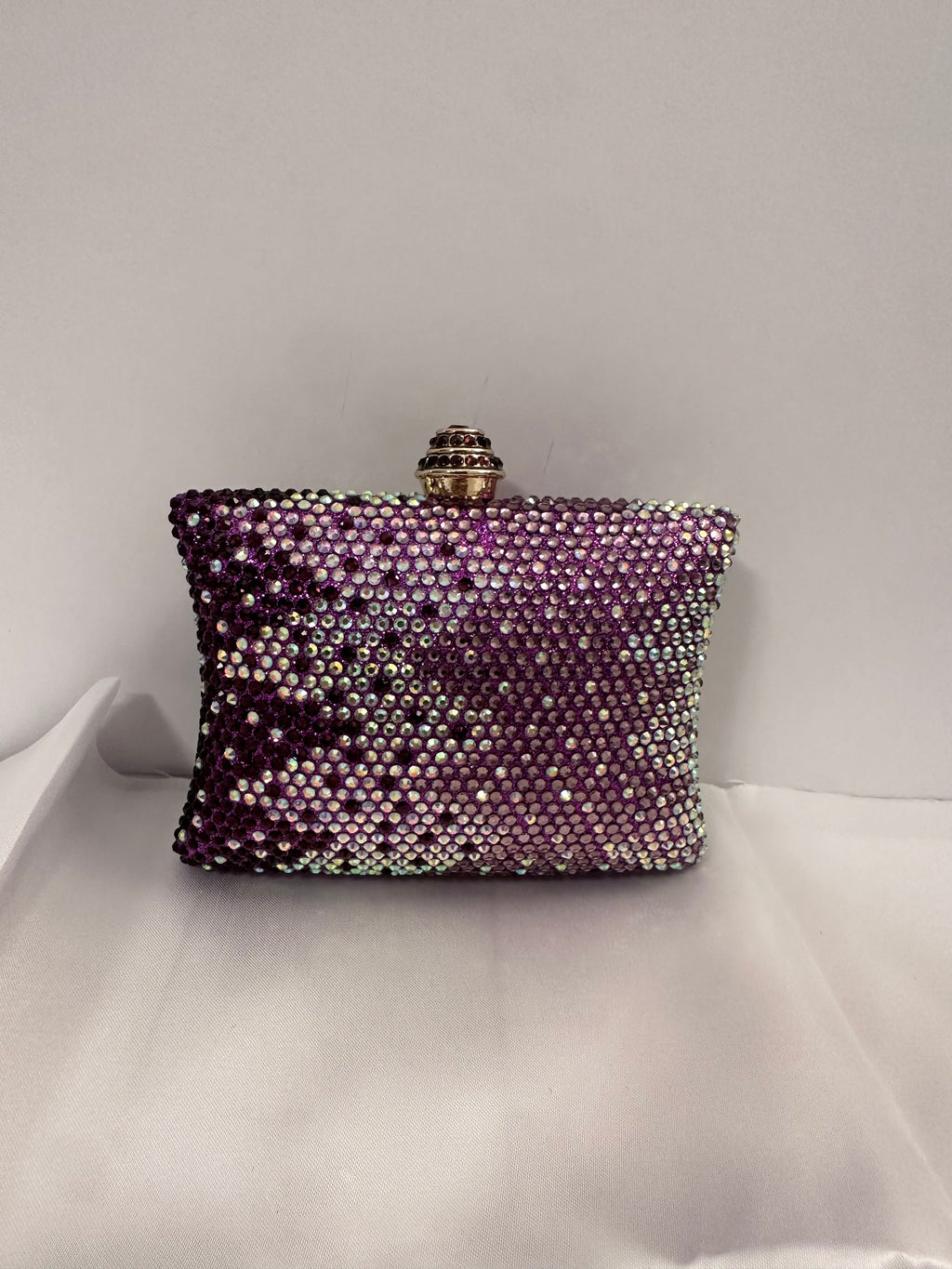 Violet Glam Clutch