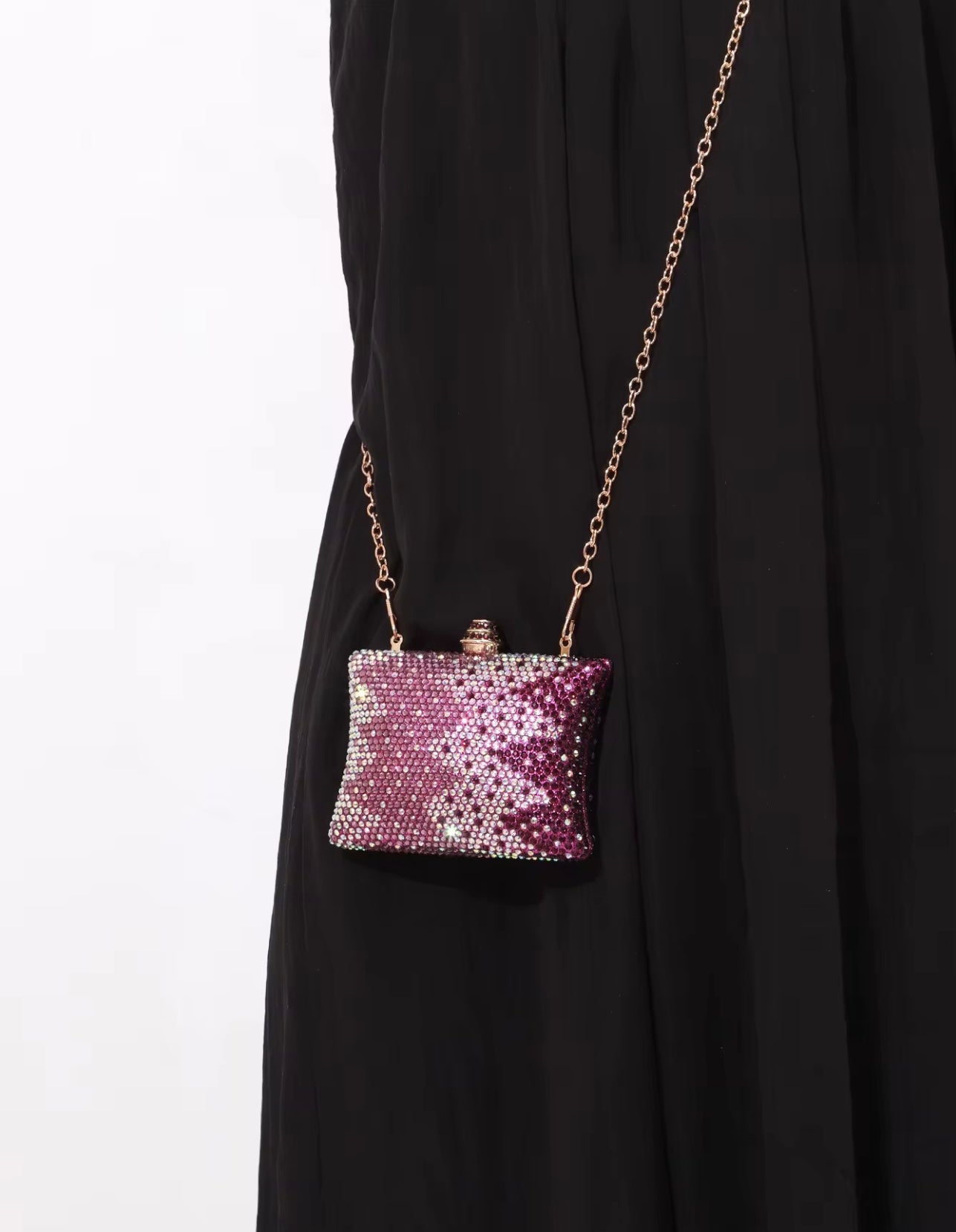 Violet Glam Clutch