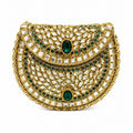 Kundan Emerald Clutch