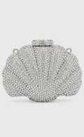 Mini Seashell Silver sparkle