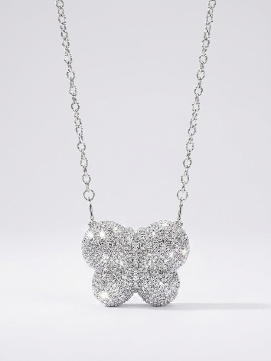 Mini Butterfly Silver Sparkles