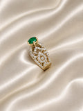 Emerald Crown Ring