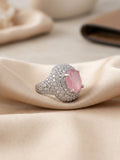 Pink Pavé Ring