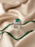 Emerald Pavé Ring