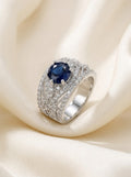 Royal Silver pavé ring
