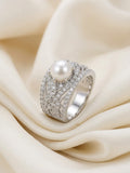 Opal Pavé Ring