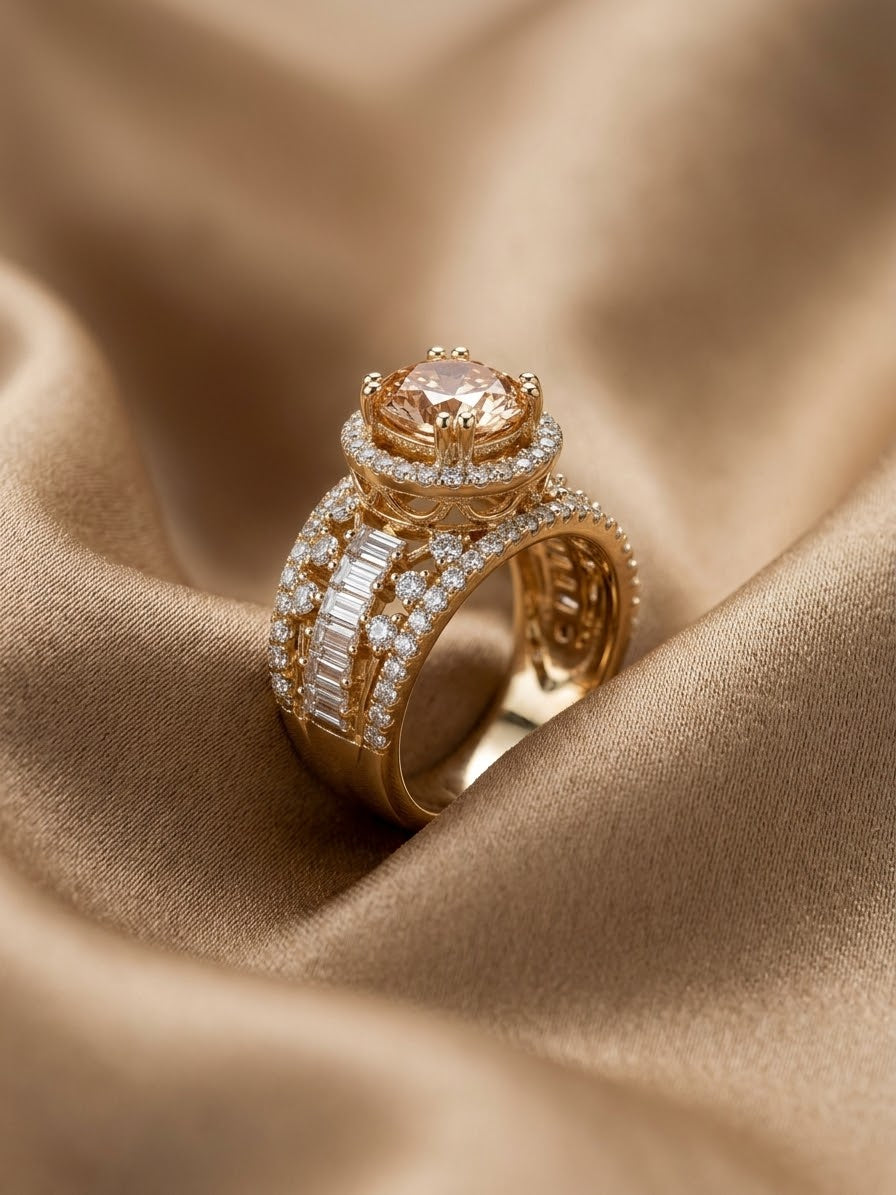 Statement Champagne Ring