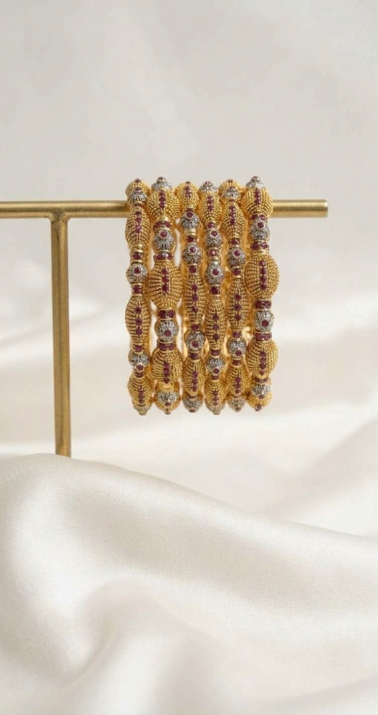 Royal Zari Bangle Set